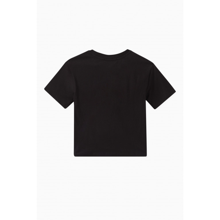 MSGM - Graphic Logo T-shirt in Cotton Black