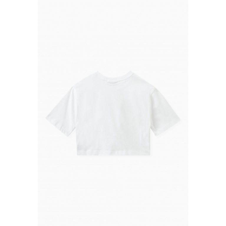 MSGM - Beaded Logo T-shirt in Cotton
