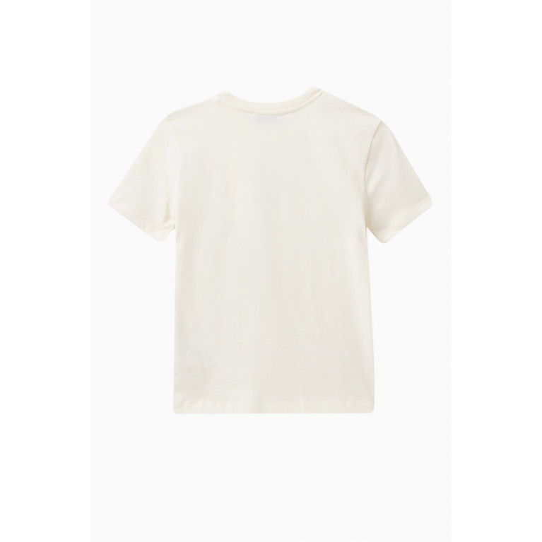 MSGM - Logo T-shirt in Cotton Jersey Neutral