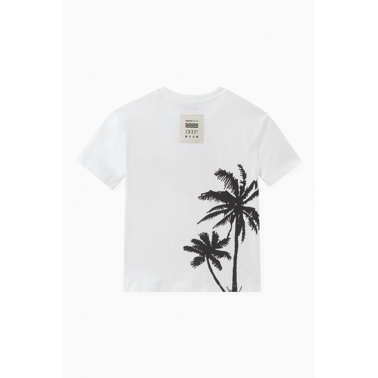 MSGM - Graphic Logo T-shirt in Cotton