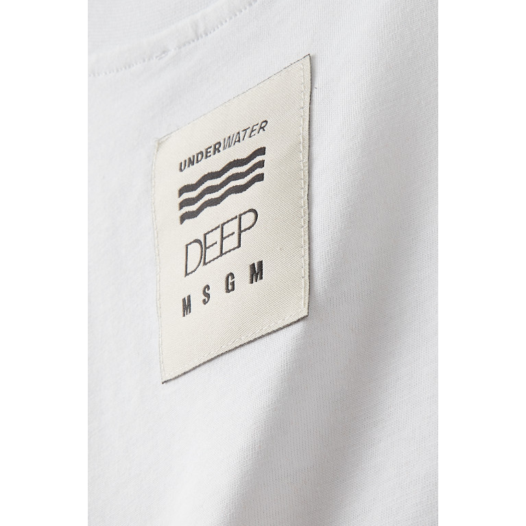 MSGM - Graphic Logo T-shirt in Cotton