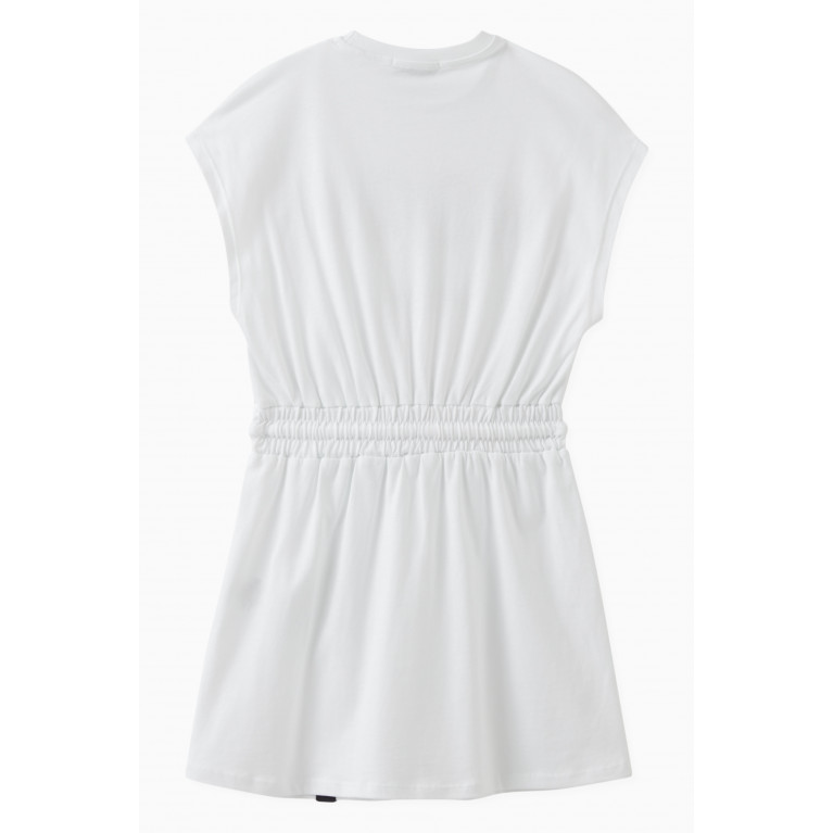 MSGM - Logo T-shirt Dress in Cotton White