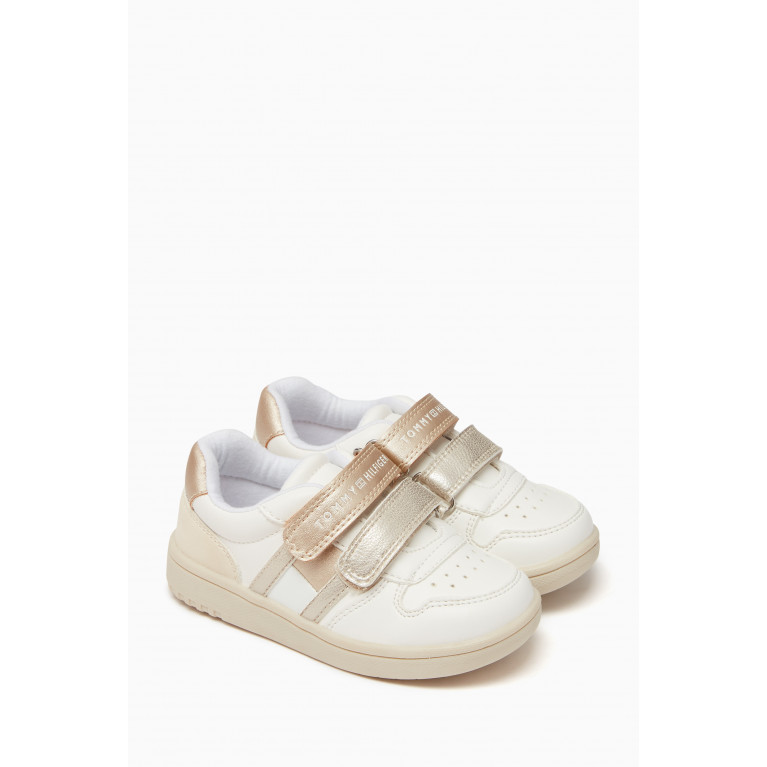 Tommy Hilfiger - Logo Velcro Sneakers in Leather