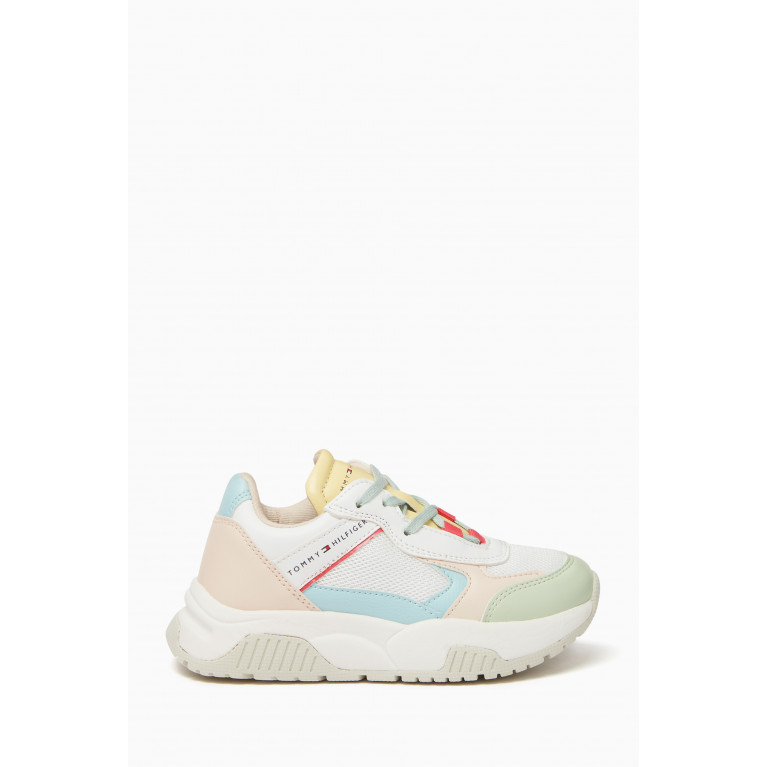 Tommy Hilfiger - Colour-block Sneakers in Leather & Mesh