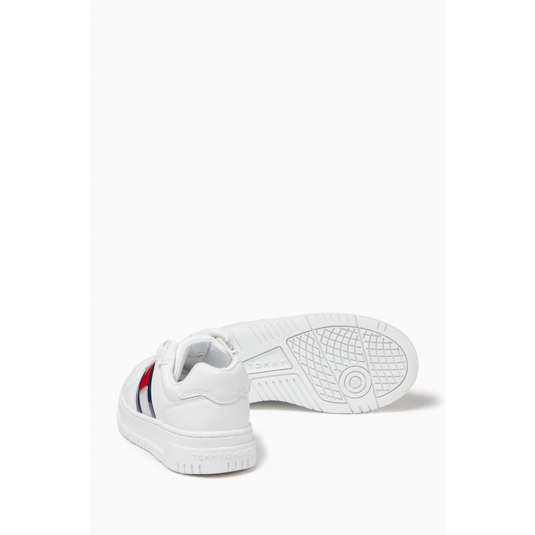 Tommy Hilfiger - Logo Low Cut Lace-up Sneakers in Leather