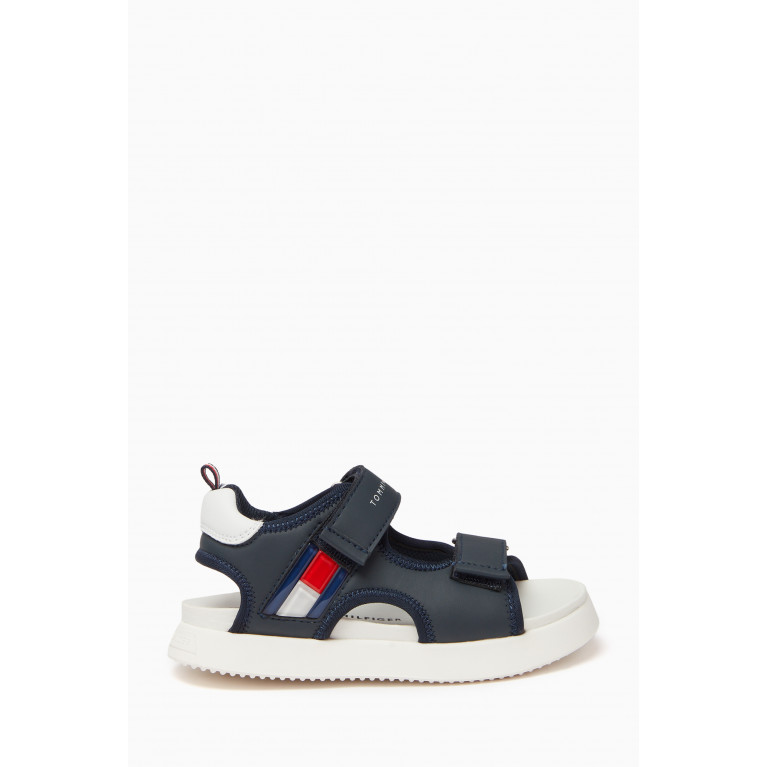 Tommy Hilfiger - Velcro Sandals in Faux Leather