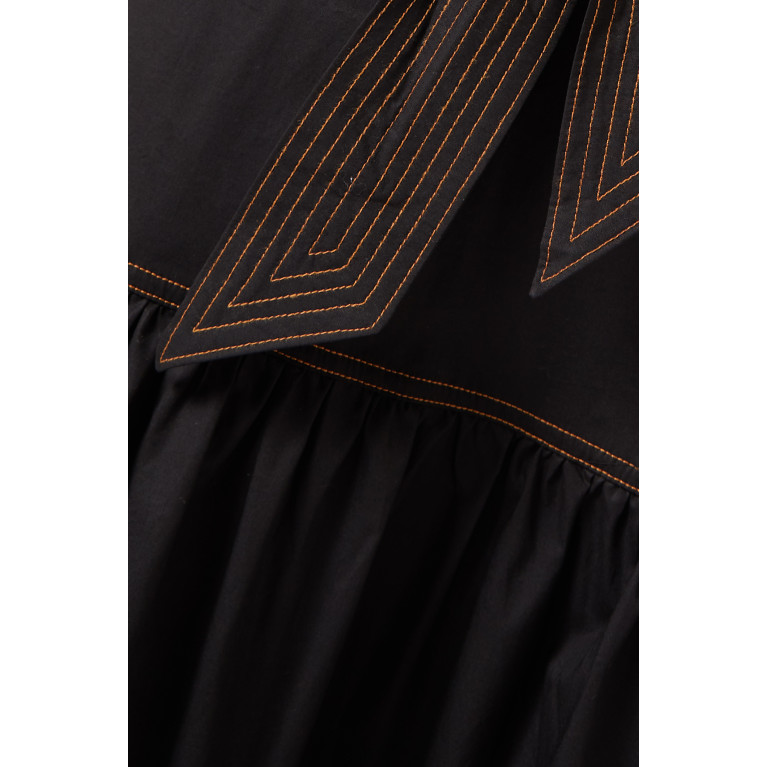 Veronica Beard - Austyn Tiered Midi Dress in Stretch-cotton