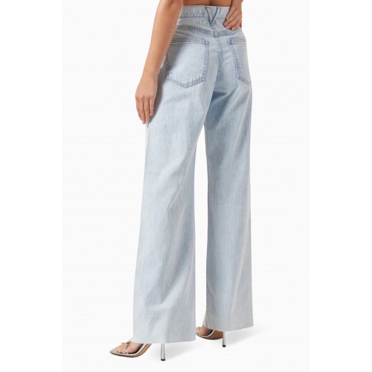 Veronica Beard - Taylor High-rise Wide-leg Jeans in Stretch Cotton