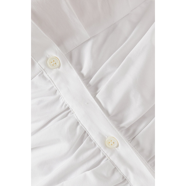 Veronica Beard - Bell Ruched Shirt Dress in Cotton