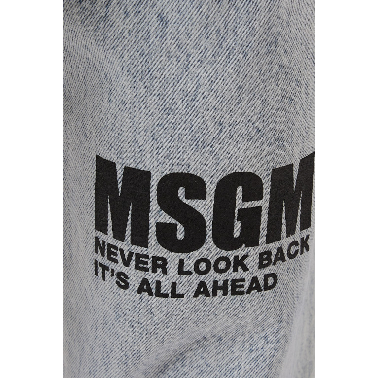 MSGM - Straight Leg Jeans in Denim
