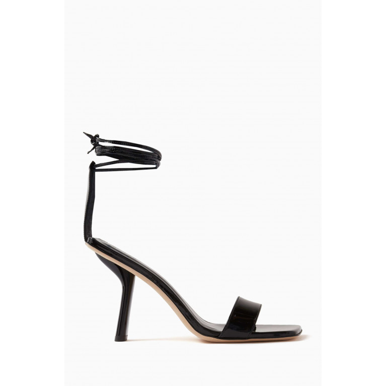 By Far - Devon 100 Lace-up Sandals in Leather