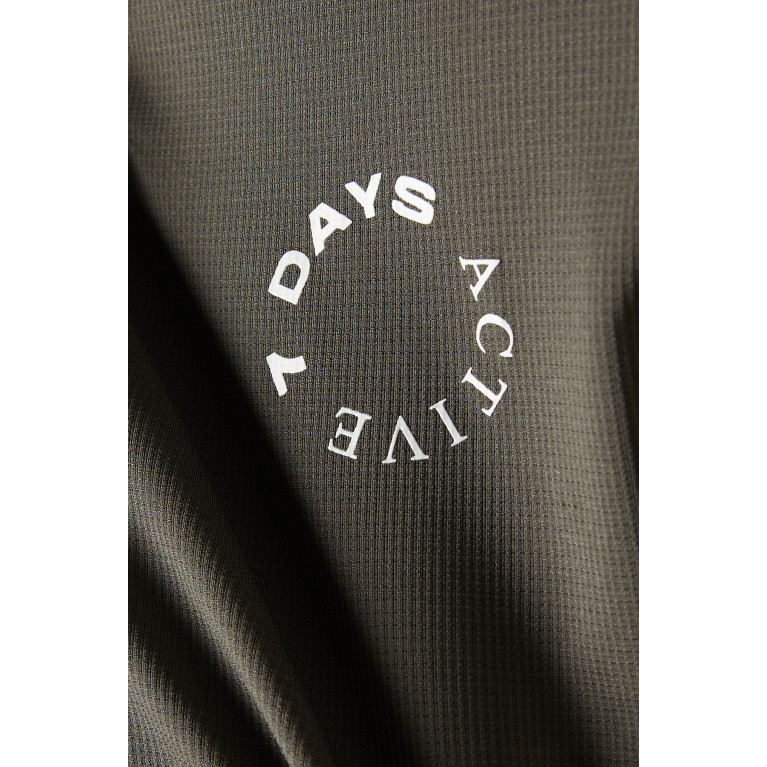 7 DAYS ACTIVE - Half-zip T-shirt in Nylon
