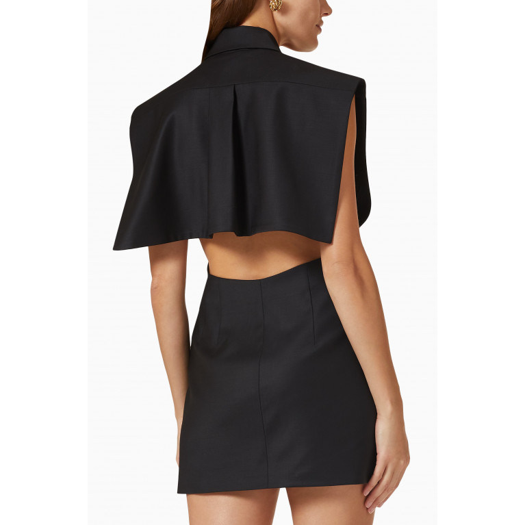 Matériel - Cape-detail Vest Mini Dress