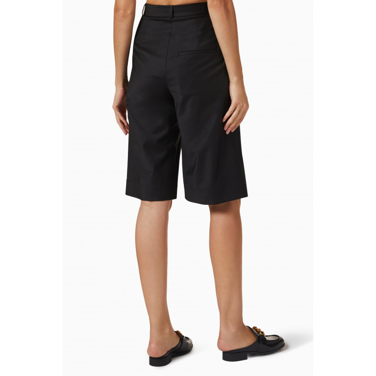 Matériel - High-rise Wide-leg Bermuda Shorts