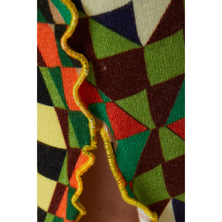 SIEDRES - Kaleidoscope Printed Pants in Knit