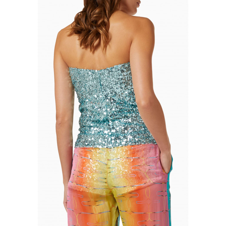 SIEDRES - Pipa Strapless Top in Sequins