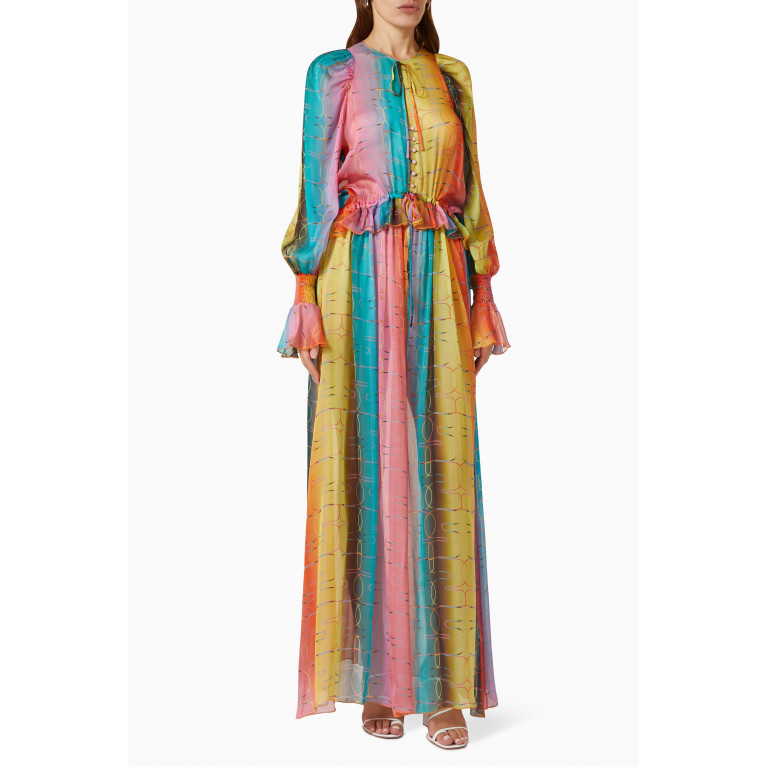 SIEDRES - Alora Maxi Dress in Silk-blend