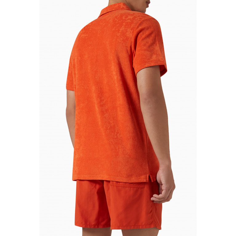Vilebrequin - Polo Shirt in Cotton Blend Orange