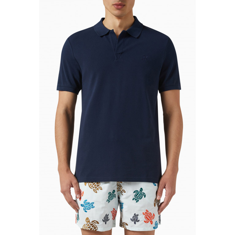 Vilebrequin - Polo Shirt in Cotton Blue