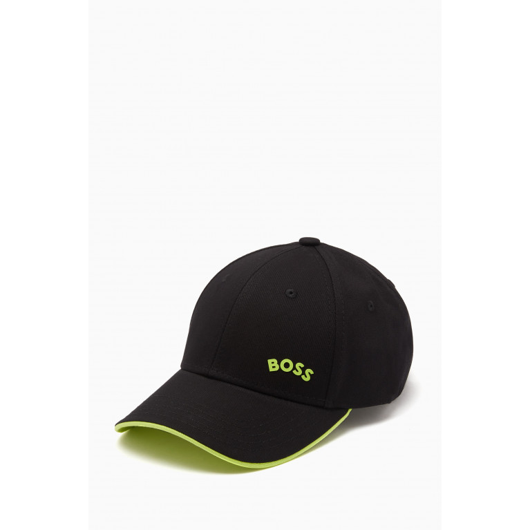 Boss - Bold Curved Logo Cap in Cotton
