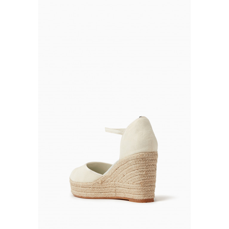 Boss - Madeira Buckle Wedge Sandals in Goatsuede