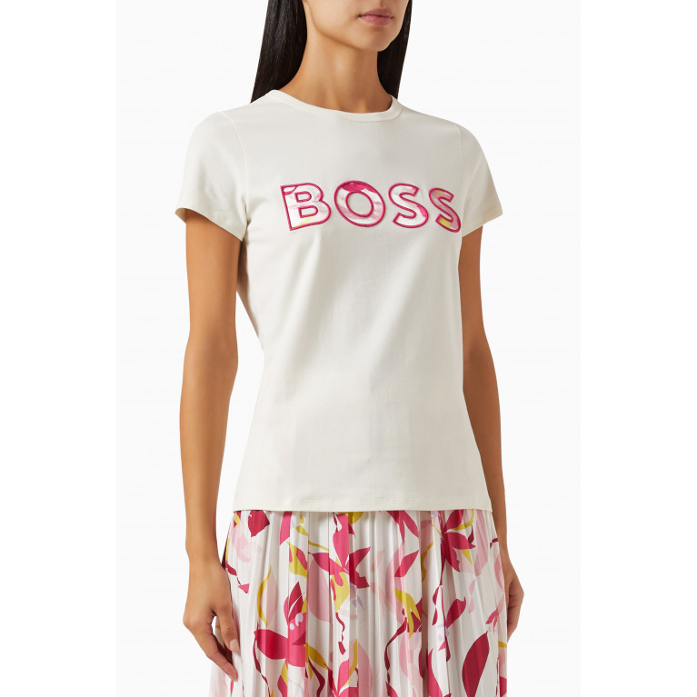 Boss - Logo T-shirt in Cotton