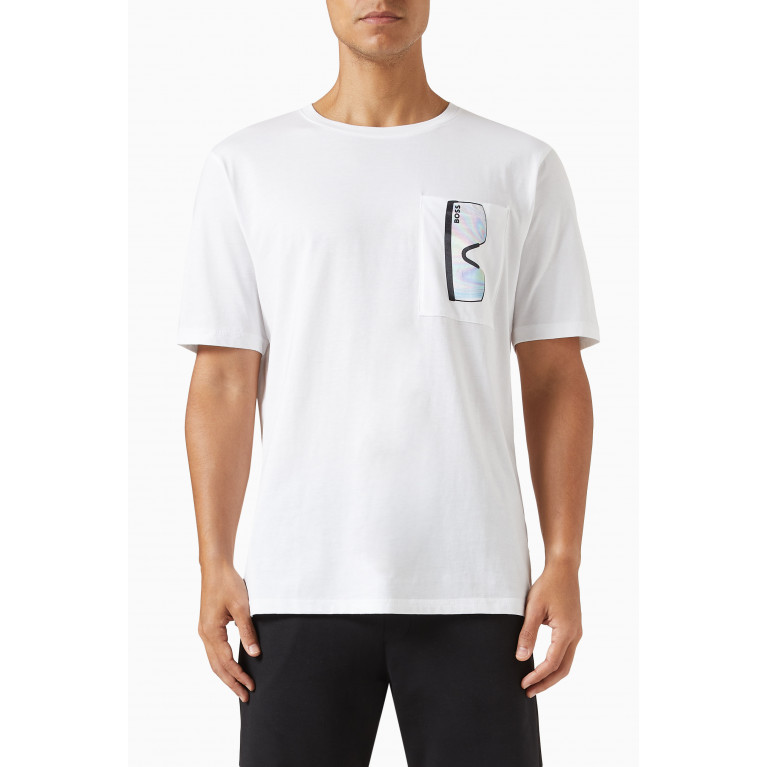 Boss - Graphic Logo Print T-Shirt in Cotton
