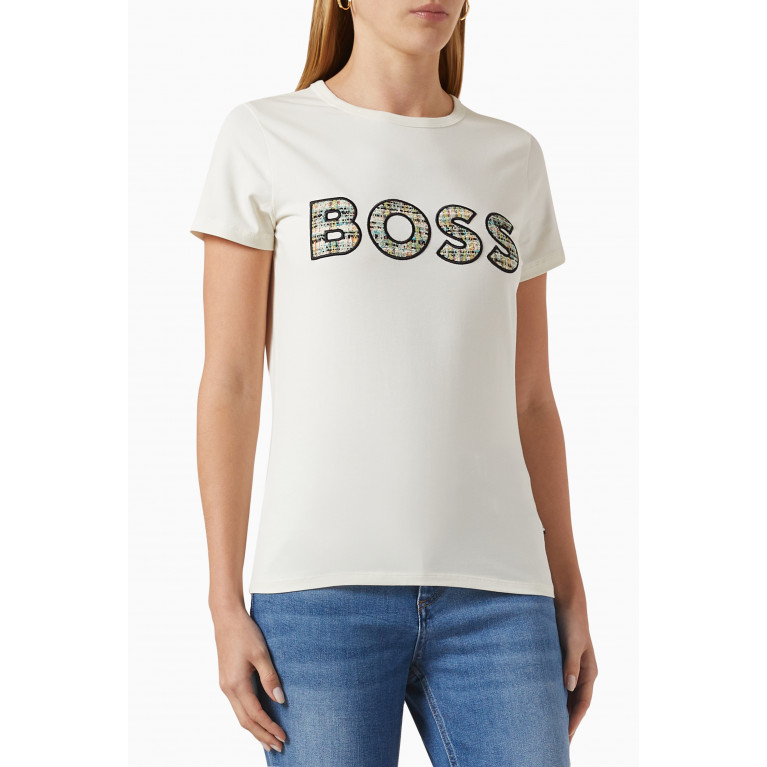 Boss - Logo Slim-fit T-shirt in Cotton