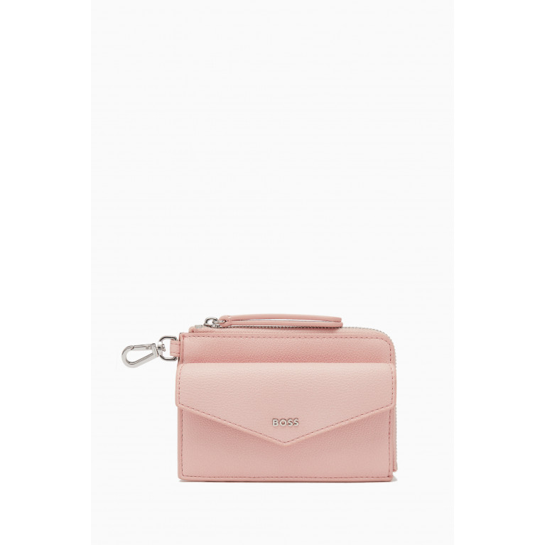 Boss - Addison Zipped Cardholder in Faux-leather