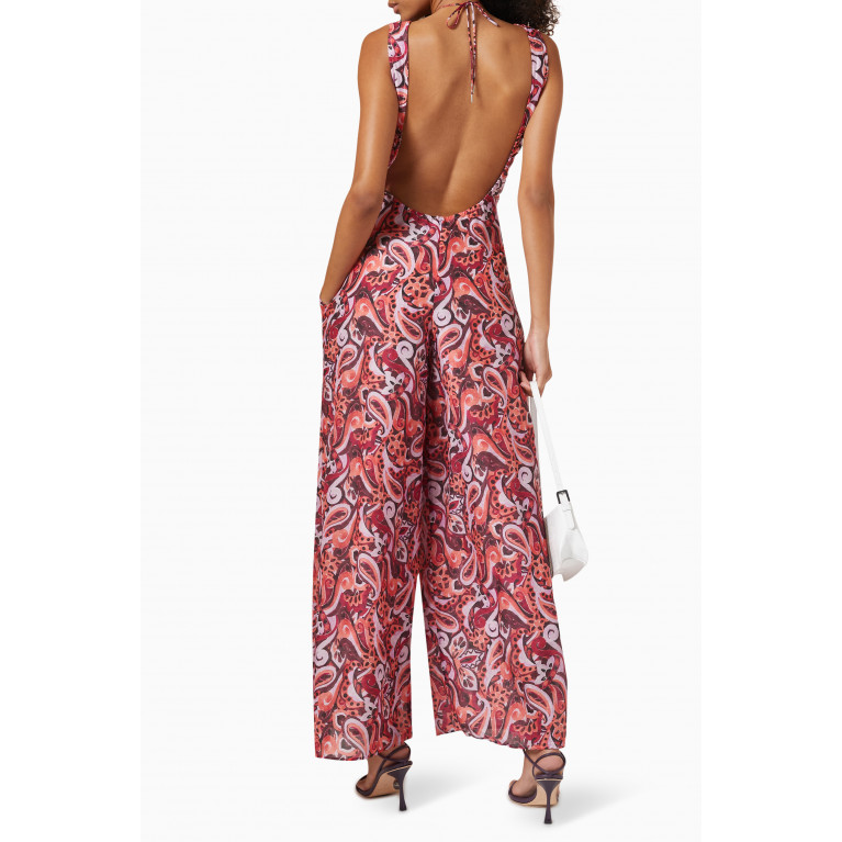 Magali Pascal - Sevres Jumpsuit in Silk Rayon Crepe
