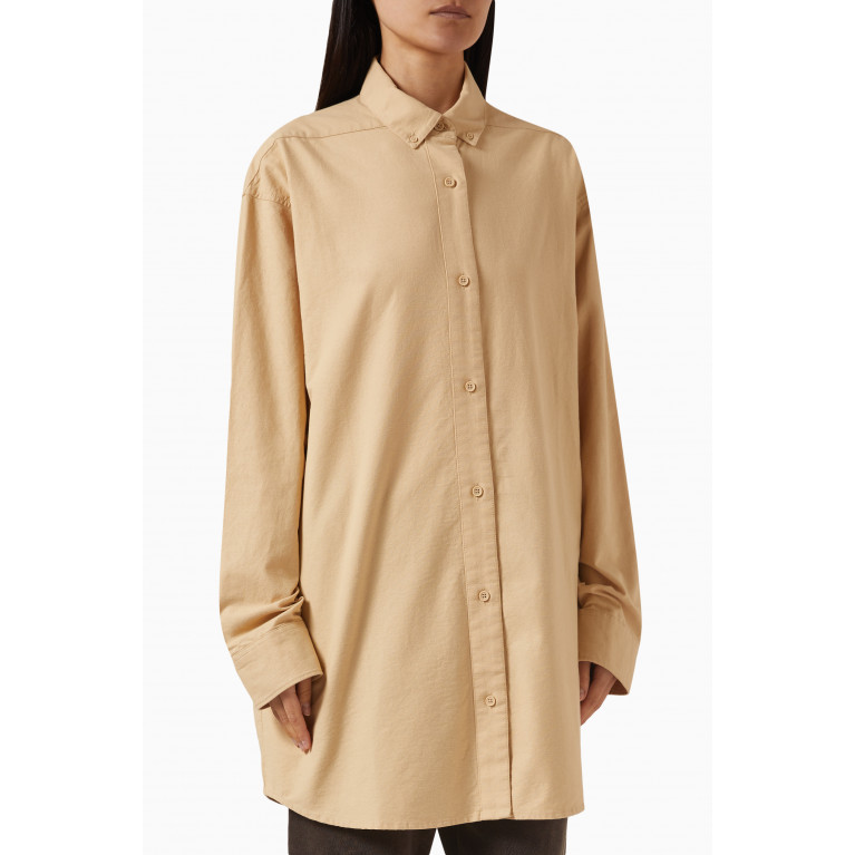 Fear of God Essentials - Long-sleeve Oxford Shirt in Cotton