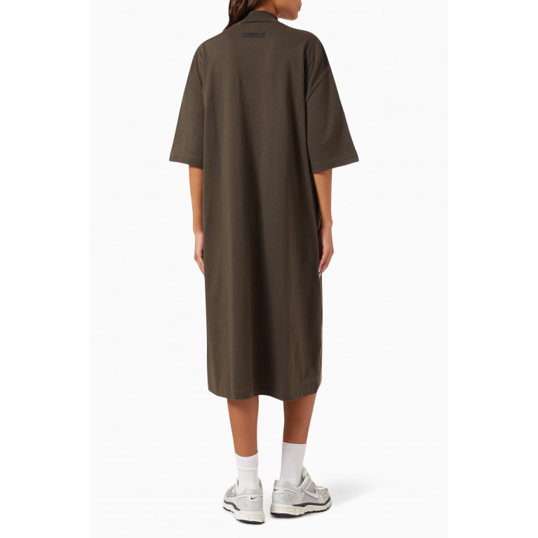 Fear of God Essentials - 3/4 T-shirt Midi Dress in Cotton-jersey