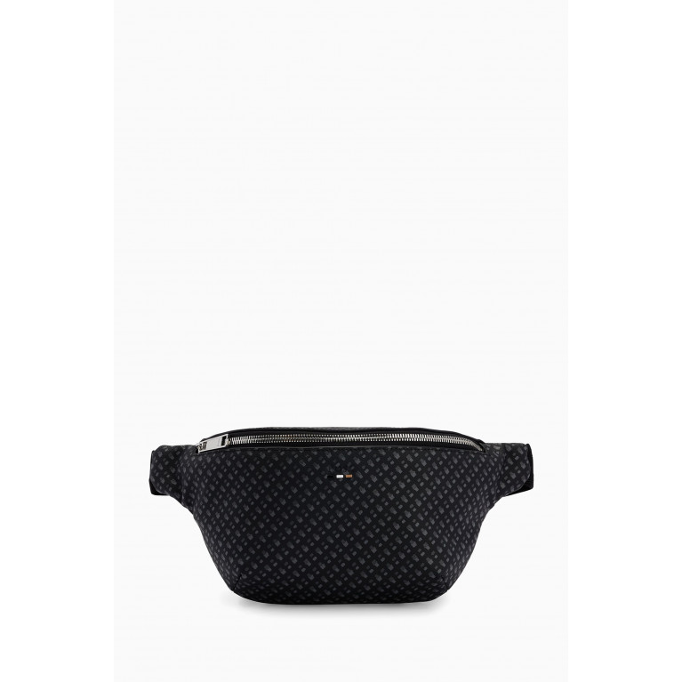 Boss - Ray Monogram Belt Bag in Faux-leather