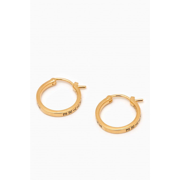 Martyre - Engraved Hoop Earrings in 14kt Gold-vermeil
