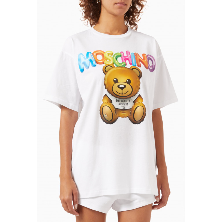 Moschino - Inflatable Teddy Oversized T-shirt in Jersey