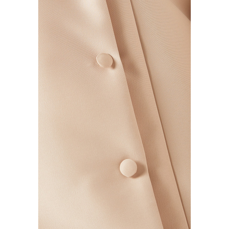 Serrb - Two-tone Abaya Jacket in Satin