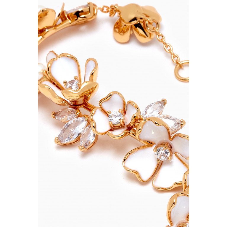 Kate Spade New York - Bouquet Toss Statement Bracelet in Gold-plated Metal