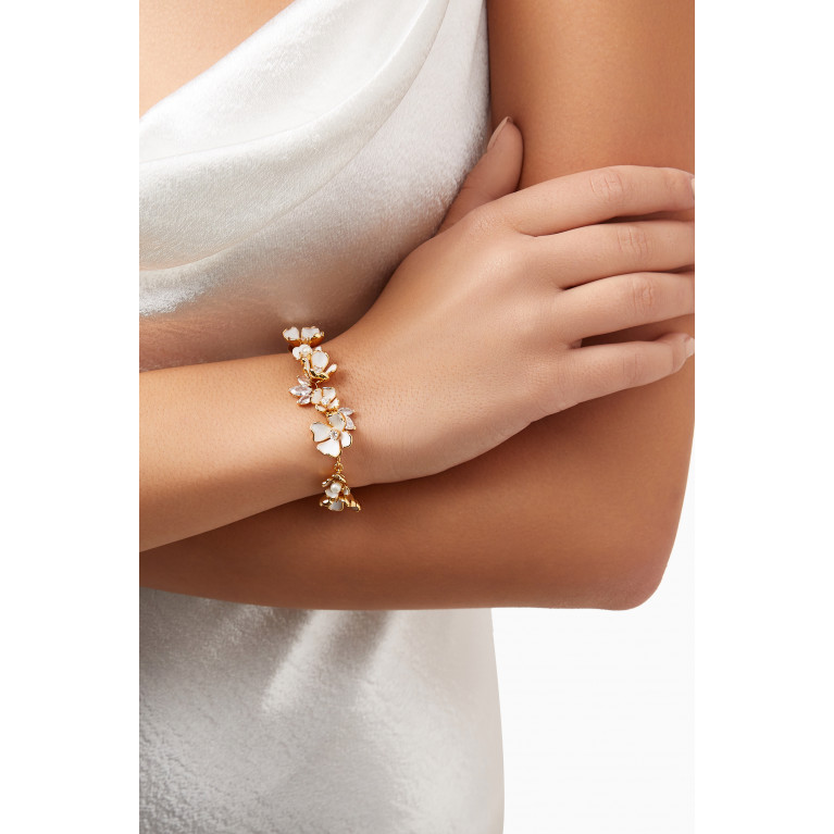 Kate Spade New York - Bouquet Toss Statement Bracelet in Gold-plated Metal