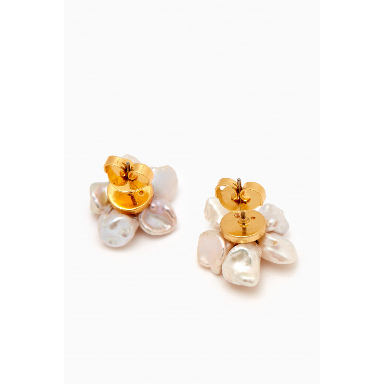 Kate Spade New York - Floral Frenzy Studs in Gold-plated Brass