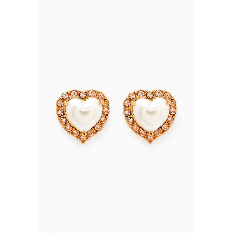 Kate Spade New York - Kate Spade New York - Heart Studs in Gold-plated Brass