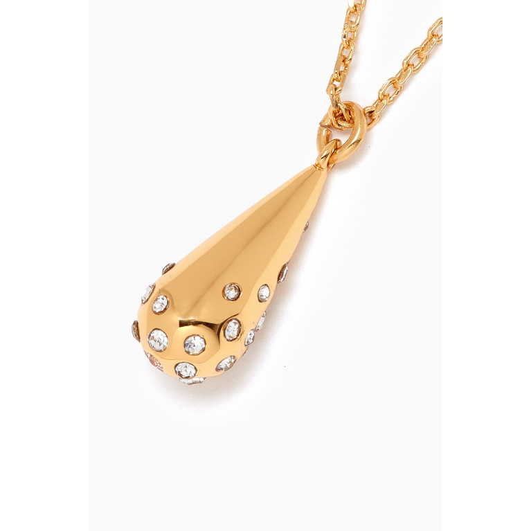Kate Spade New York - Rain Drop Mini Pendant in Gold-plated Brass