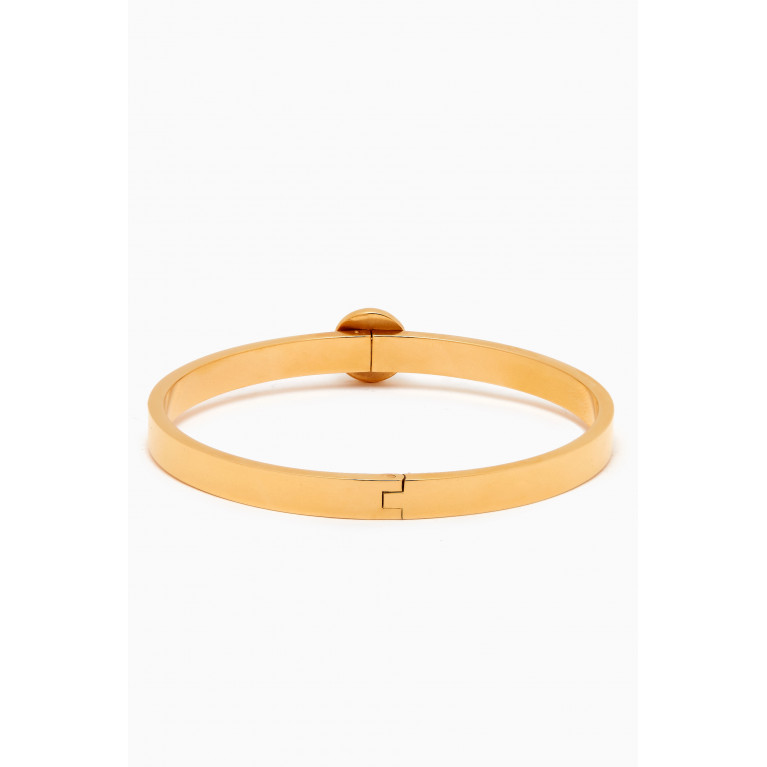 Kate Spade New York - Glass Pearl Bangle in Gold-plated Brass