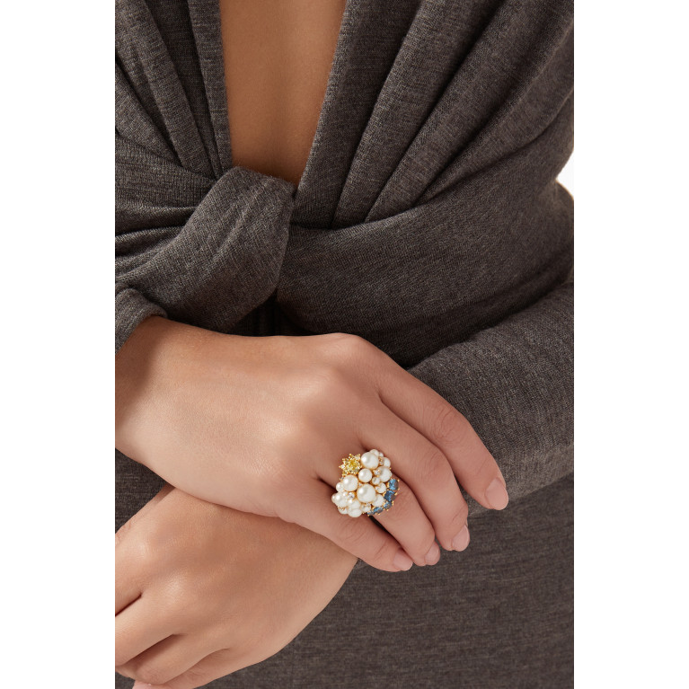 Kate Spade New York - Statement Ring in Gold-plated Brass