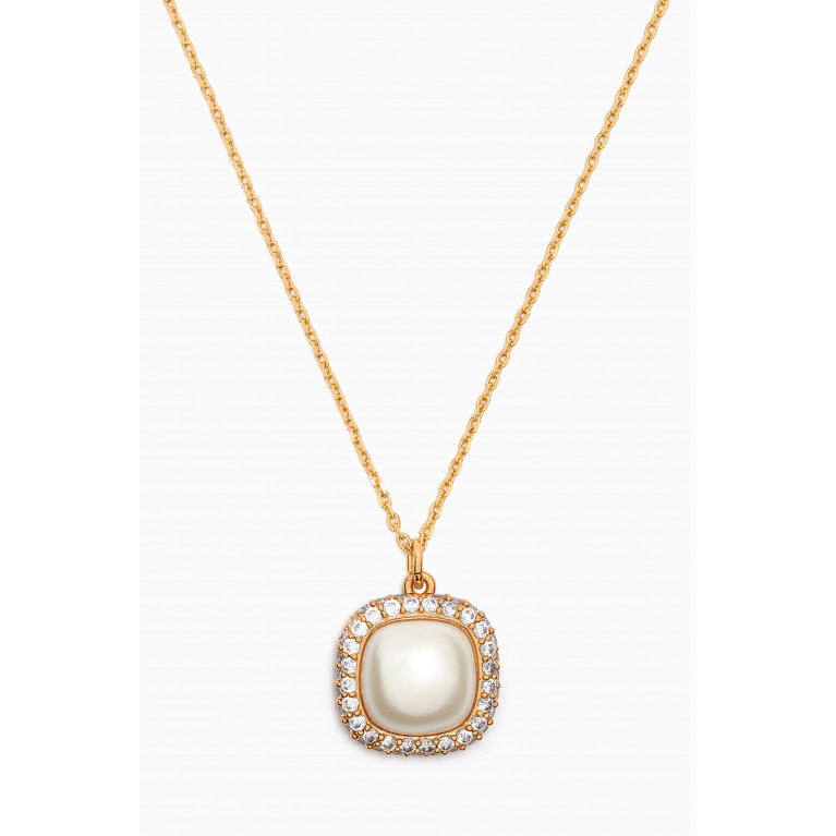 Kate Spade New York - Mini Pendant Necklace in Gold-plated Brass