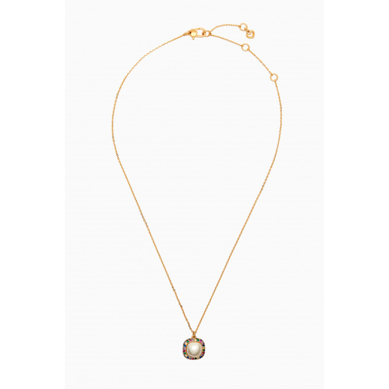 Kate Spade New York - Mini Pendant Necklace in Gold-plated Brass