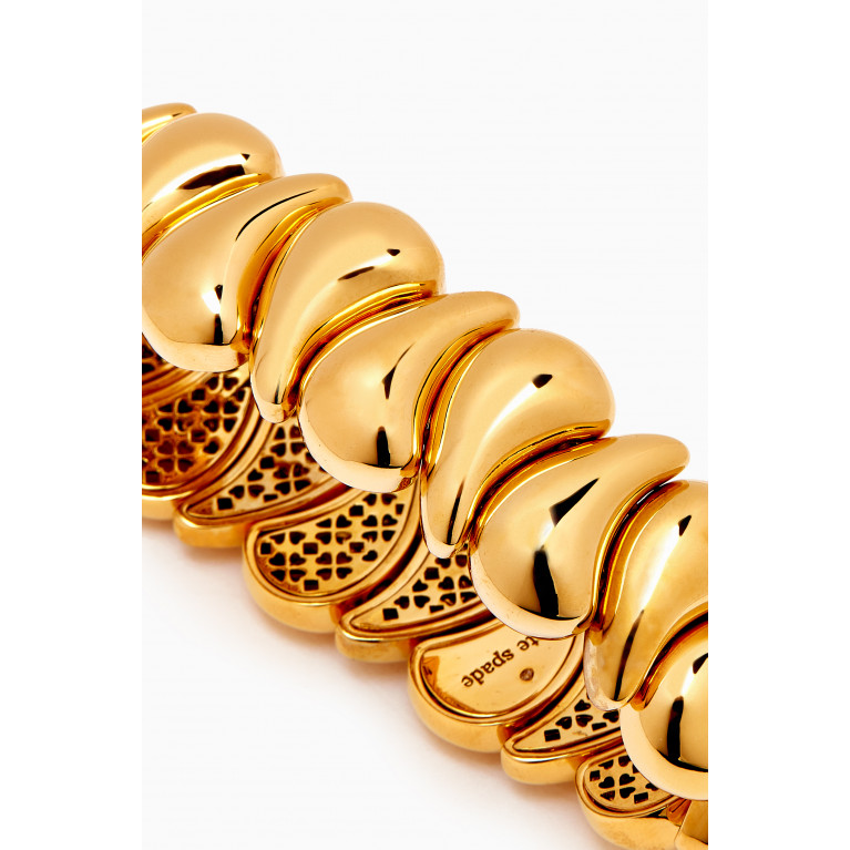 Kate Spade New York - Rain Drop Bracelet in Gold-plated Brass