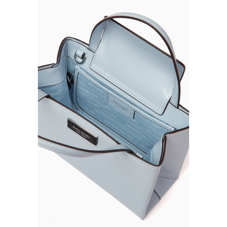 Kate Spade New York - Small Sam Icon Tote Bag in Spazzolato Leather Blue