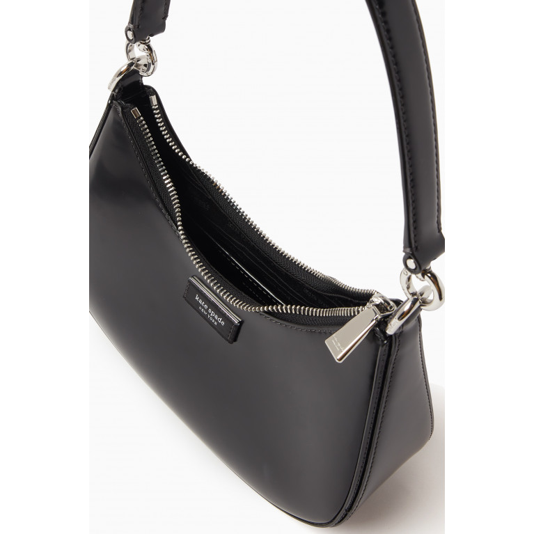 Kate Spade New York - Small Sam Icon Convertible Bag in Spazzolato Leather Black