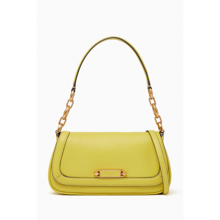 Kate Spade New York - Gramercy Small Flap Shoulder Bag in Leather Green