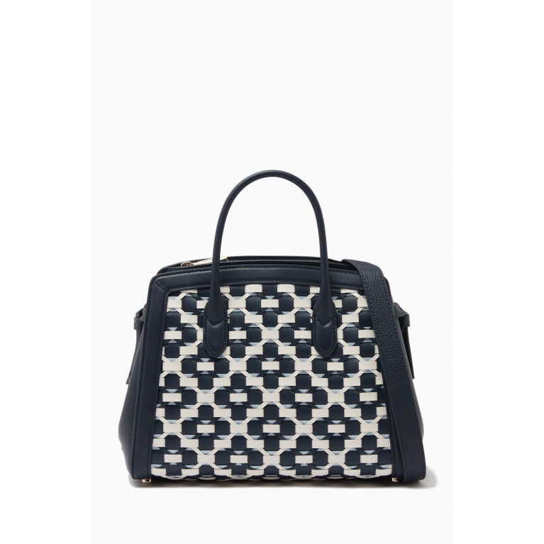 Kate Spade New York - Medium Knot Satchel Bag in Woven Leather